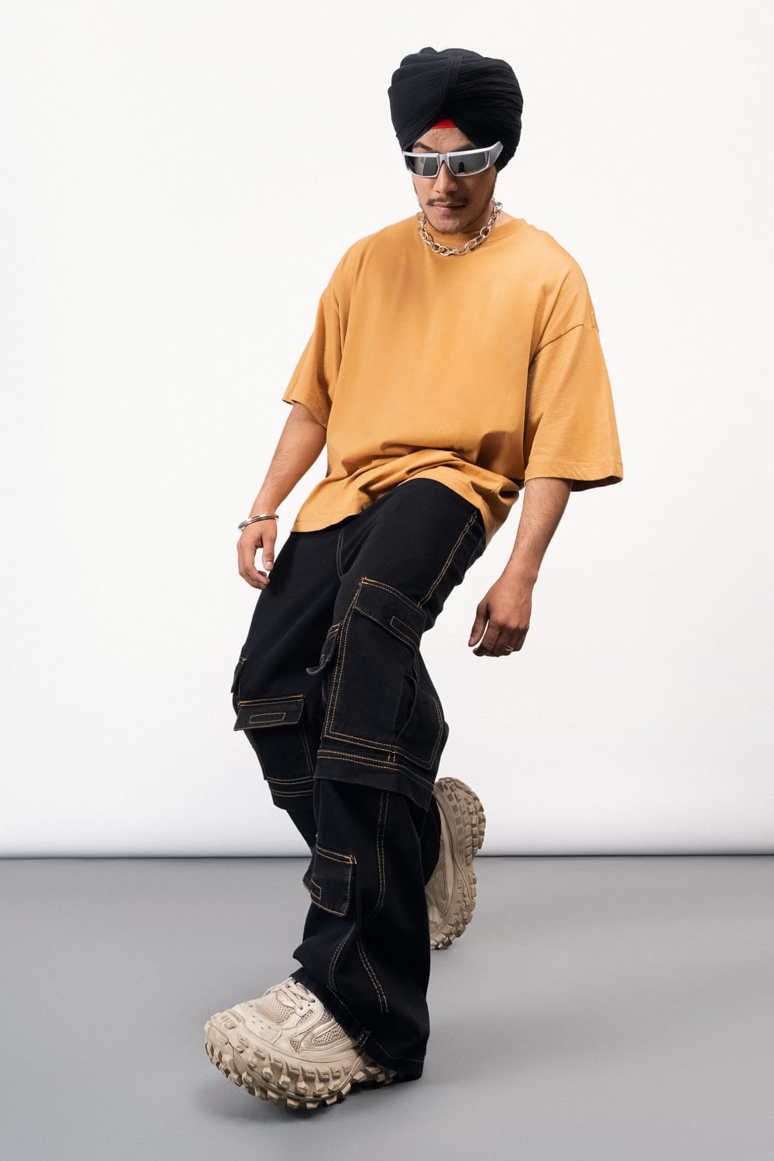 Cargo Jogger - Orange Bronx | Streetwear jeans for men